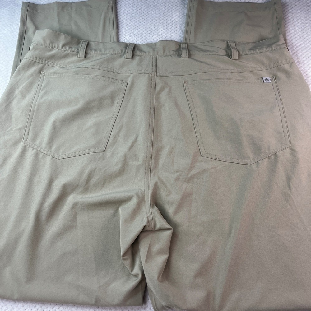 Donald Ross Sportswear Thistle Stretch Performance Golf Pants Khaki Tan 40x32 - Picture 3 of 9